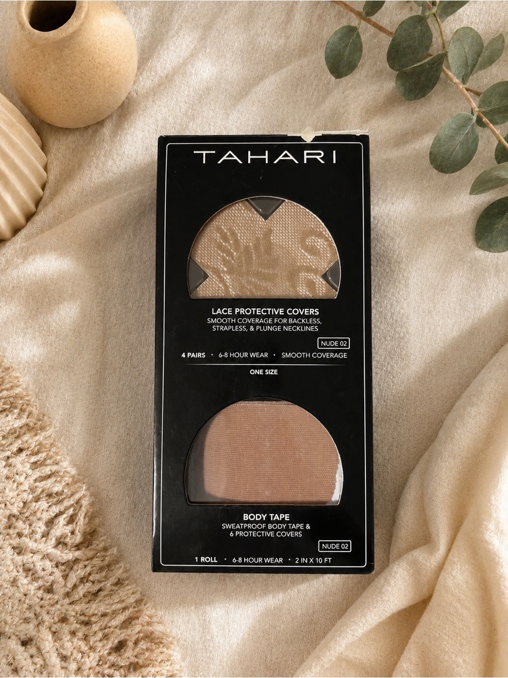 tahari nude lace protective covers & body tape